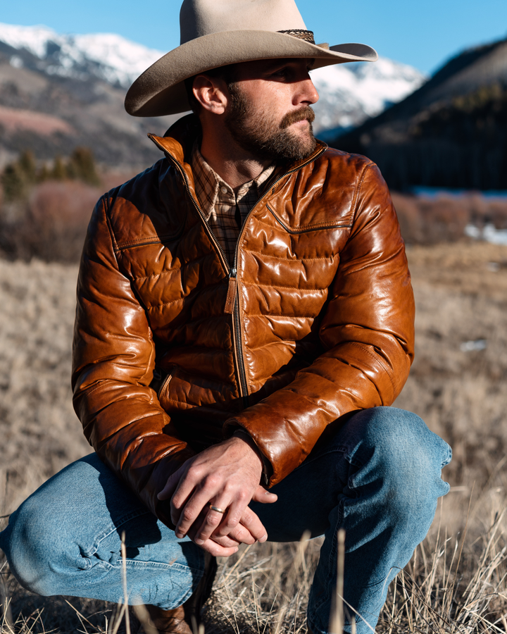 Maverick Leather Jacket - Cognac