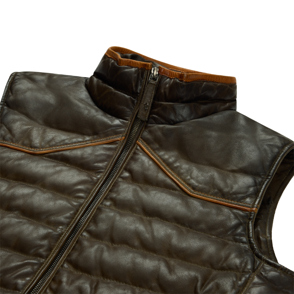 Maverick Leather Vest - Guadalupe