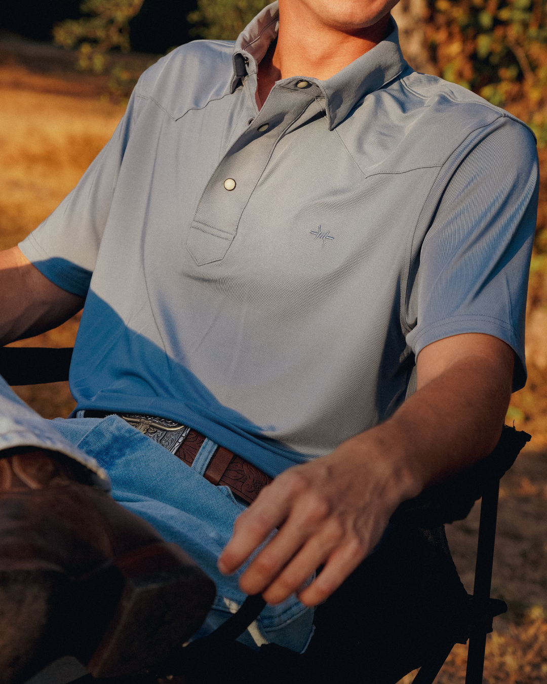 Western Traditions Polo - Heron