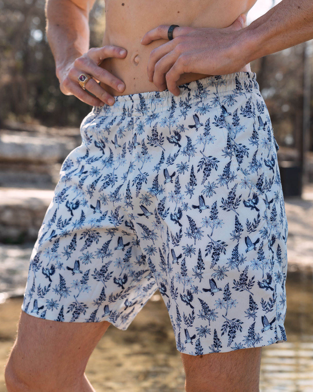 Waterloo Swim Shorts - Bluebonnet 7" Inseam