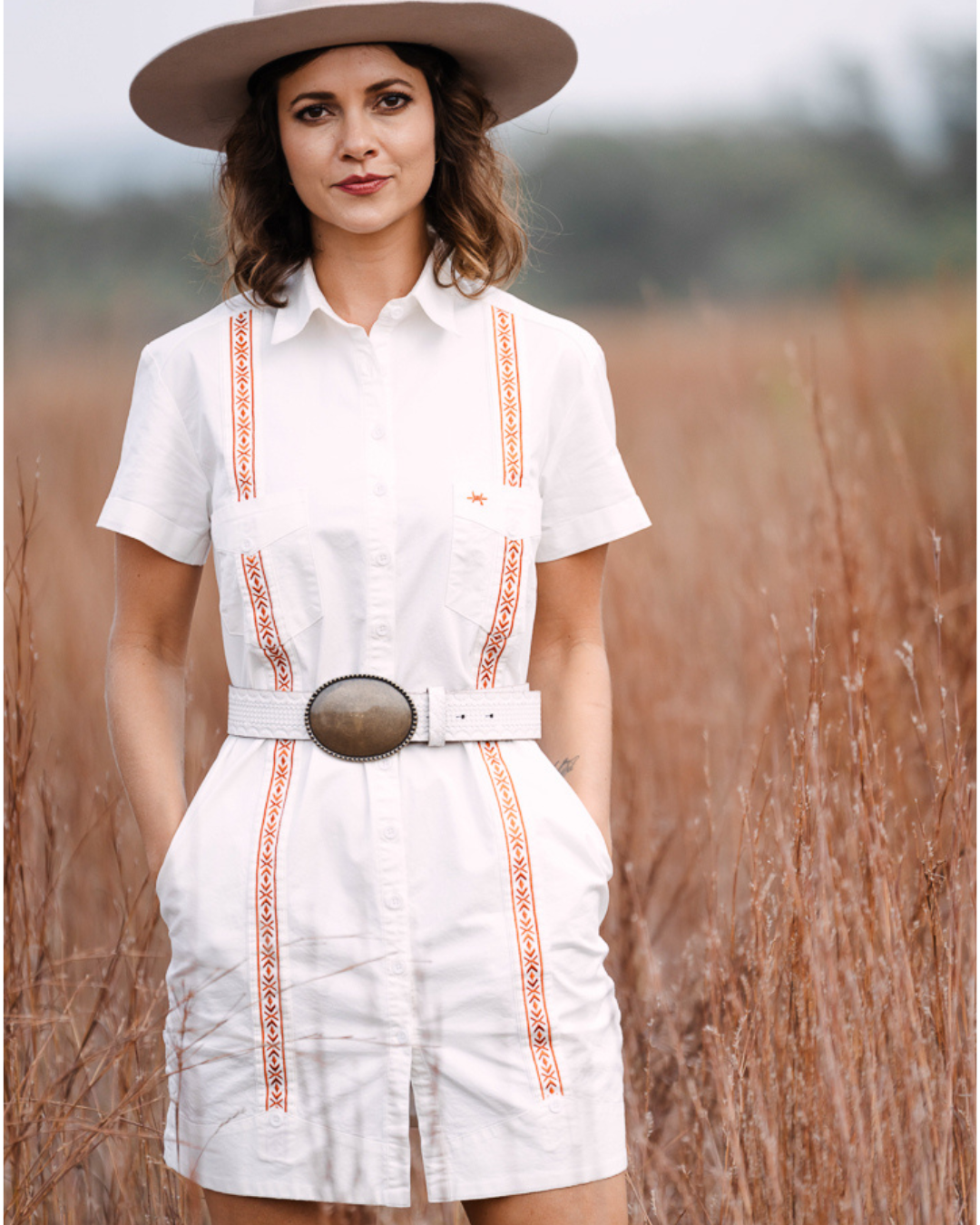 Tejas Guayabera Dress - Gabriel