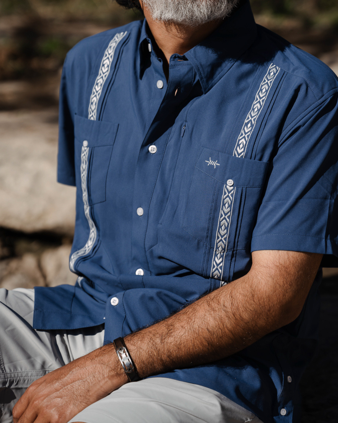 Guayabera Libre - Armada Plata