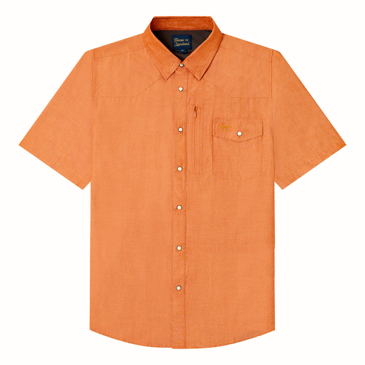 Western Field Shirt Short Sleeve - Burnt Orange