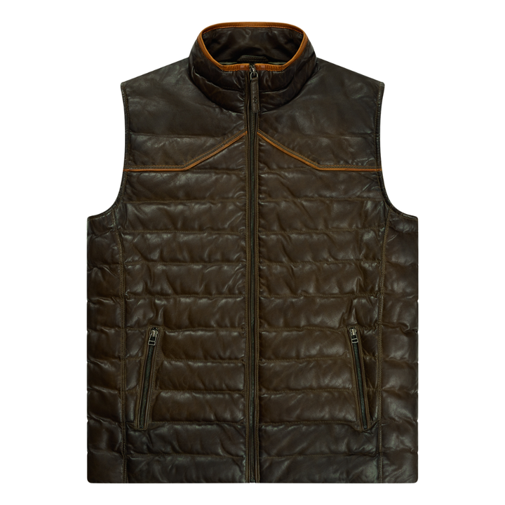 Maverick Leather Vest - Guadalupe
