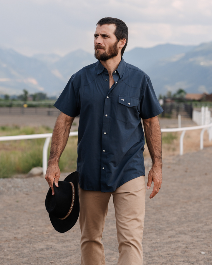 Western Field Shirt Short Sleeve - Navy