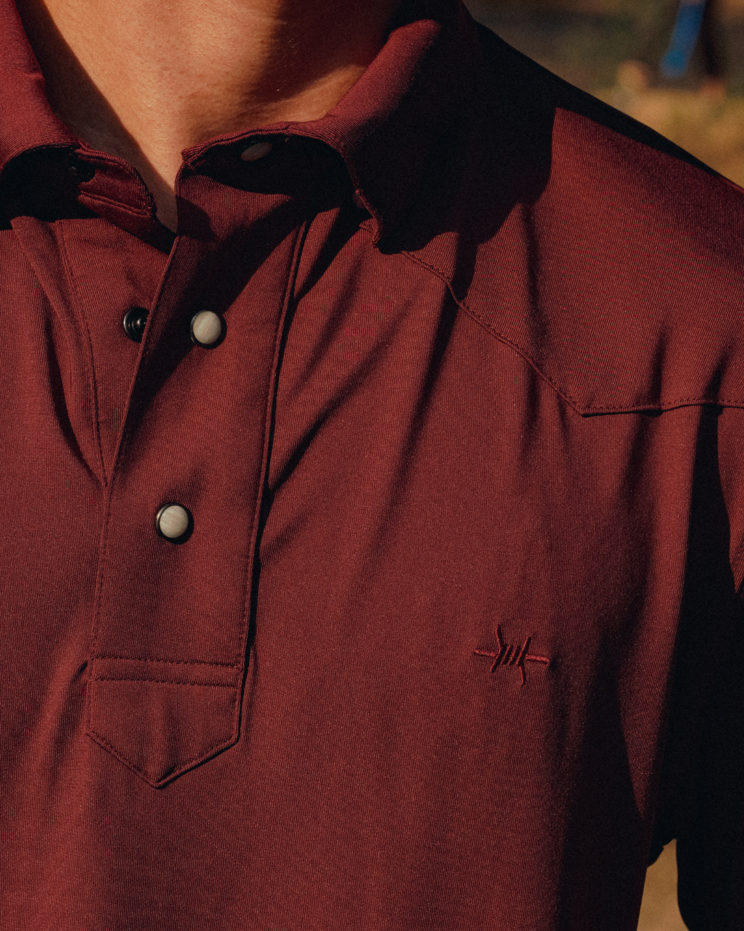 Western Traditions Polo - Maroon