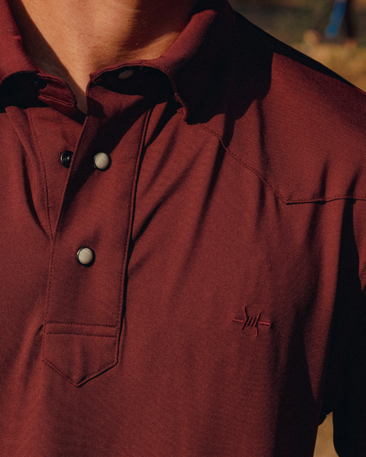 Western Traditions Polo - Maroon