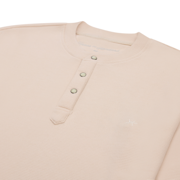 Standard Waffle Henley - Rawhide