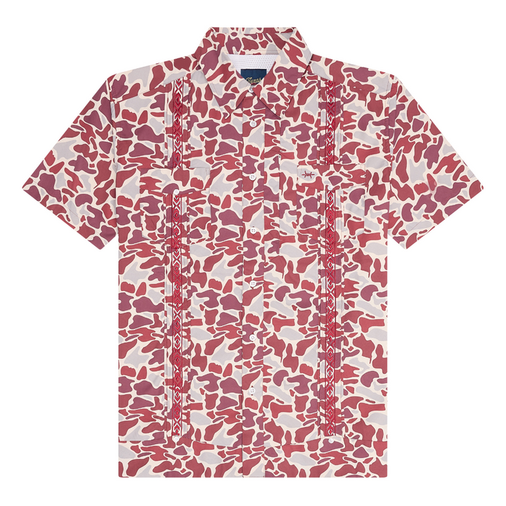 Guayabera Libre - Maroon Camo