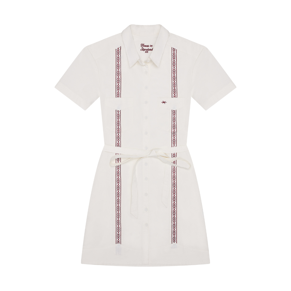 knee length dresses for ladies Tejas Guayabera Dress – Hill Country Outfitters main image 1