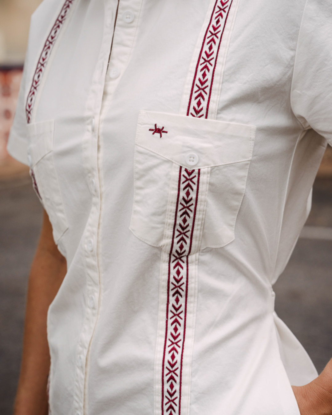 Tejas Guayabera Dress - Kyle