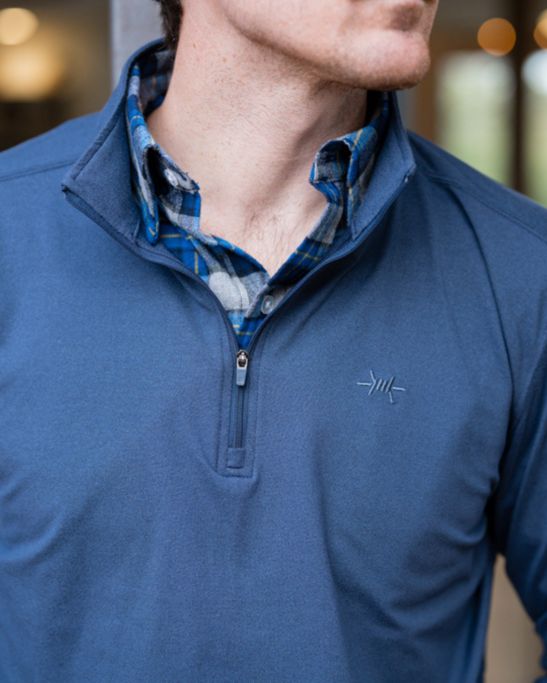 Performance Hybrid Quarter Zip - Republic Navy