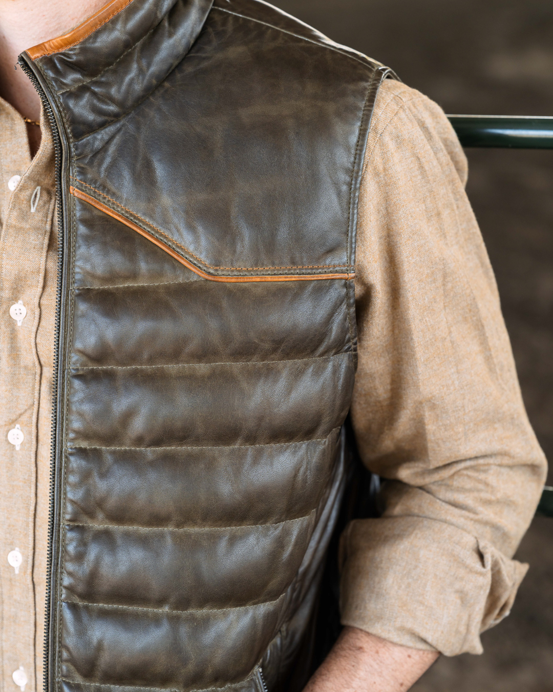 Maverick Leather Vest - Guadalupe