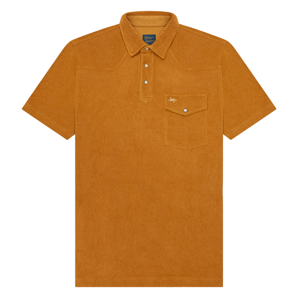 Terlingua Terry Cloth Polo - Burnt Orange