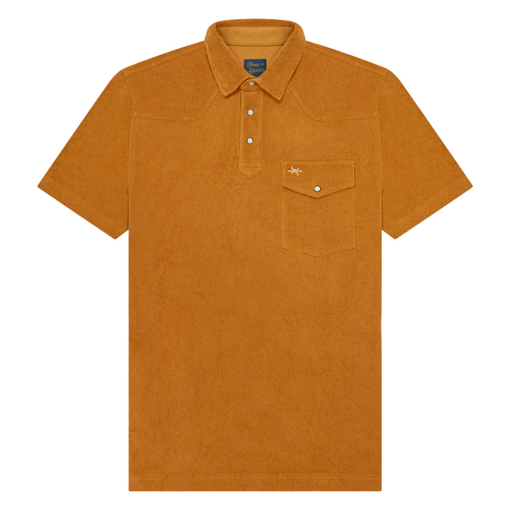 Terlingua Terry Cloth Polo - Burnt Orange