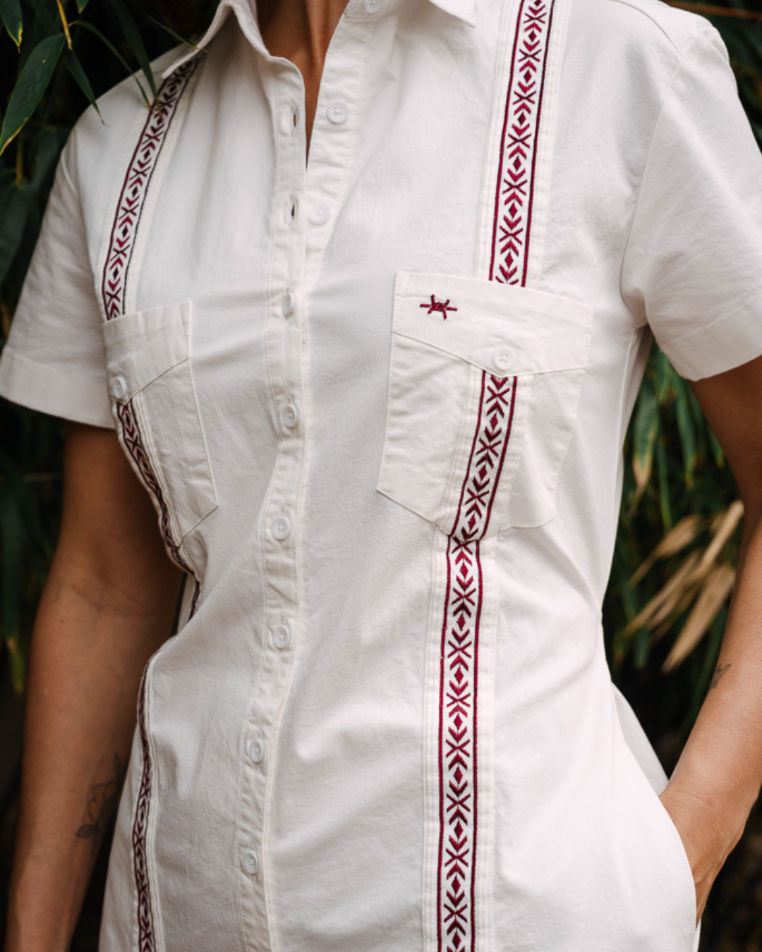 Tejas Guayabera Dress - Kyle