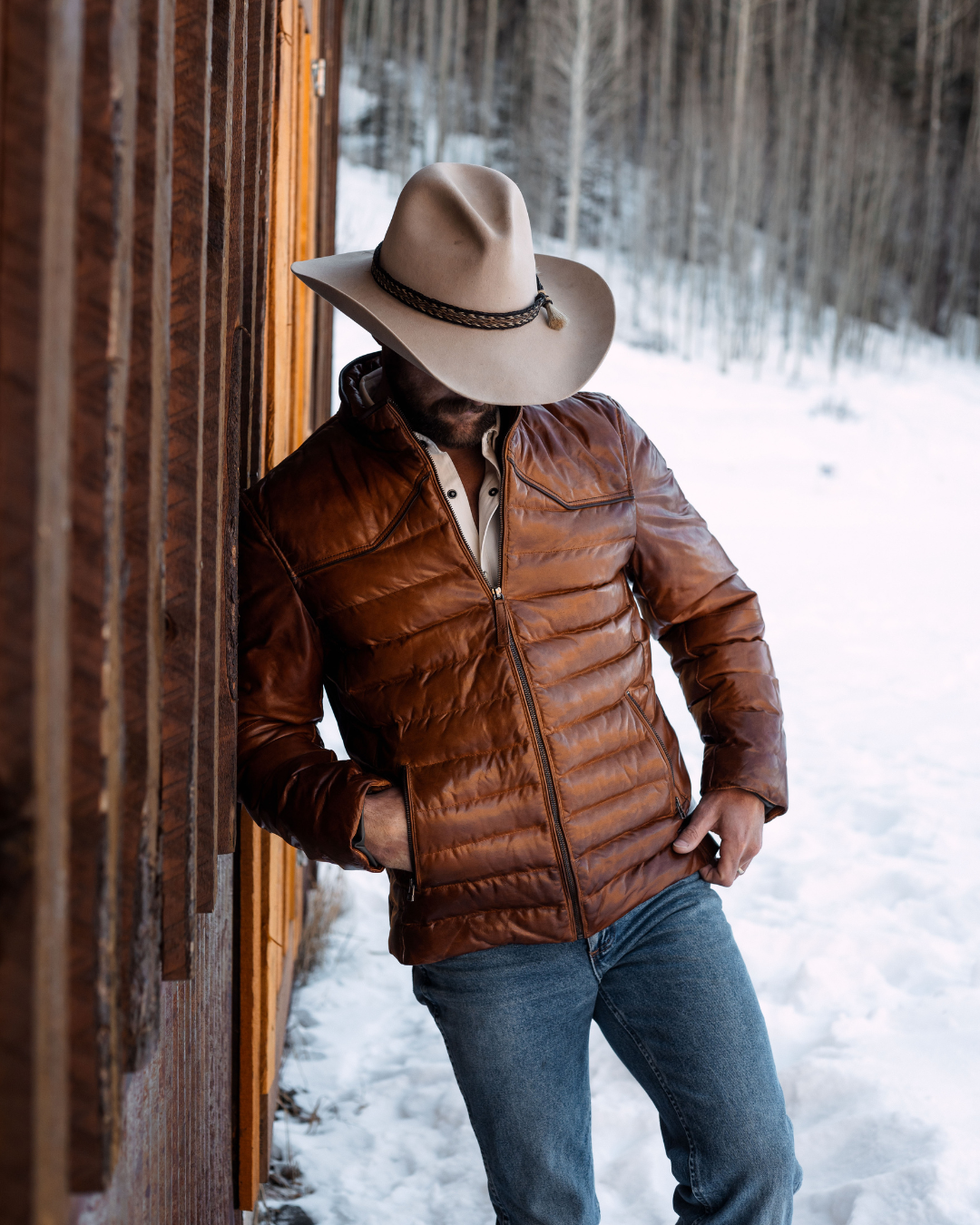 Maverick Leather Jacket - Cognac