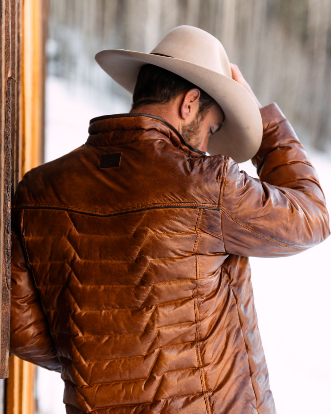 ジャケット・アウター MAVERICK 90s leather Western shirt Maverick Leather Jacket - Cognac – Texas Standard