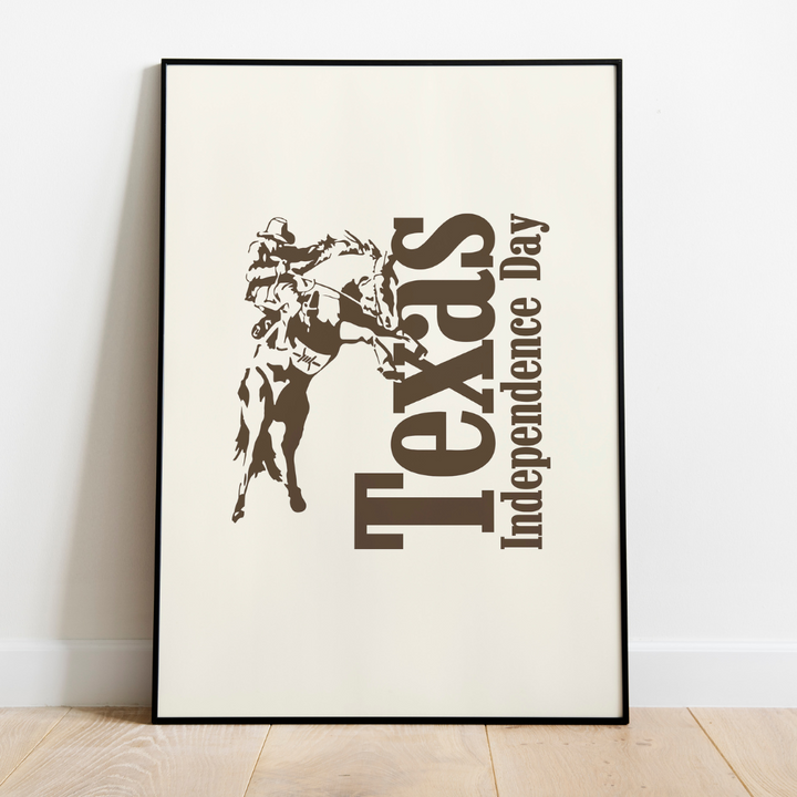 Screen Printed Texas Independence Day Poster 2024