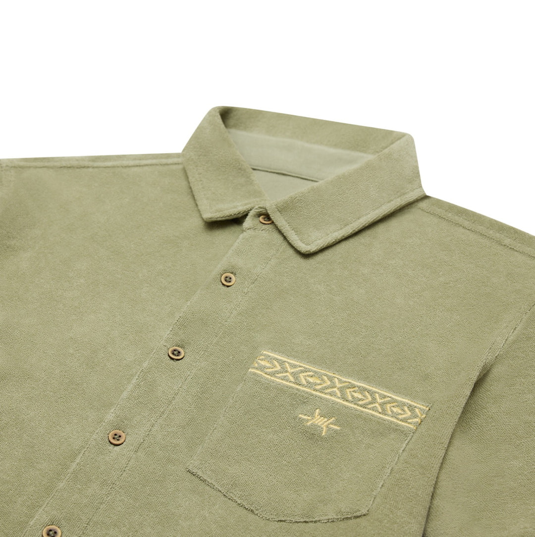 Terlingua Terry Cloth Shirt - Agave Green