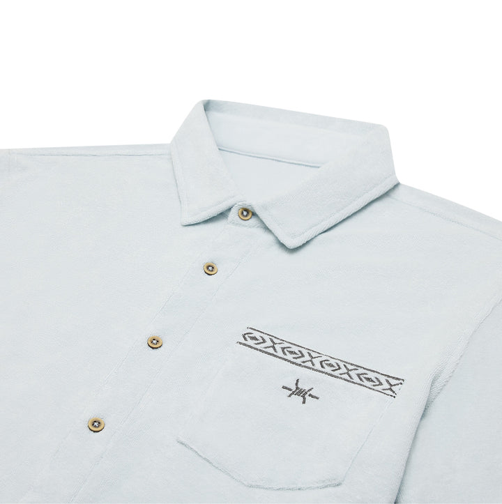 Terlingua Terry Cloth Shirt - Mineral Blue