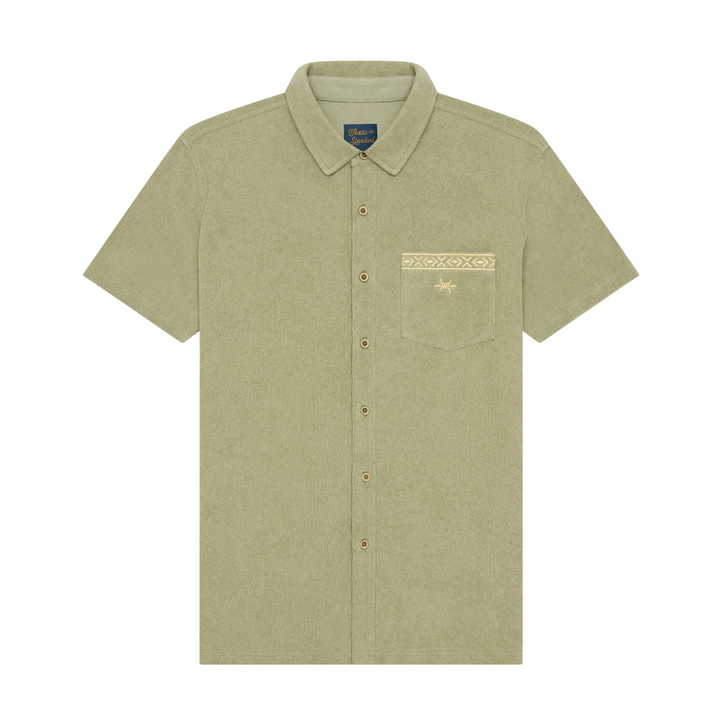 Terlingua Terry Cloth Shirt - Agave Green