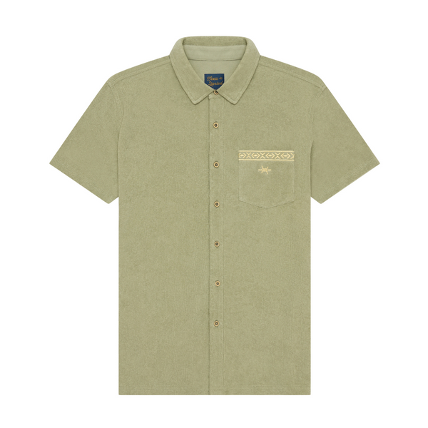 Terlingua Terry Cloth Shirt - Agave Green – Texas Standard