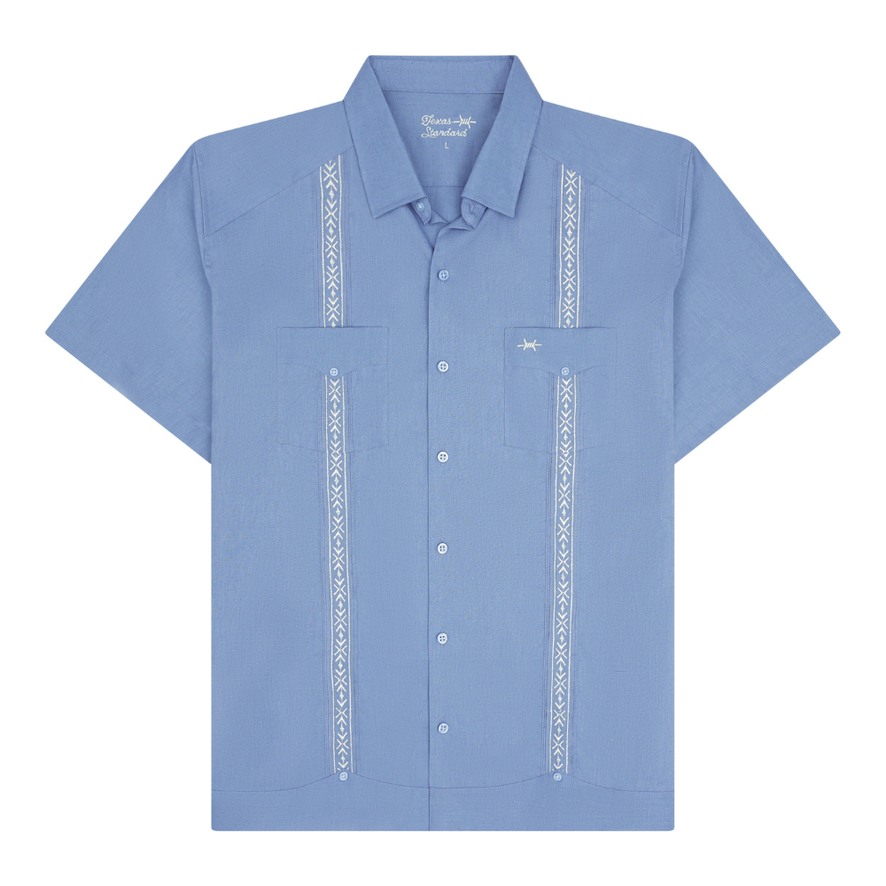 美品 TENDERLOIN T-GUAYABERA SHT L/S NAVY XL テンダーロイン 