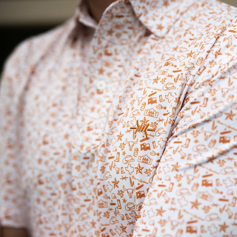 Texas Traditions Polo - Burnt Orange