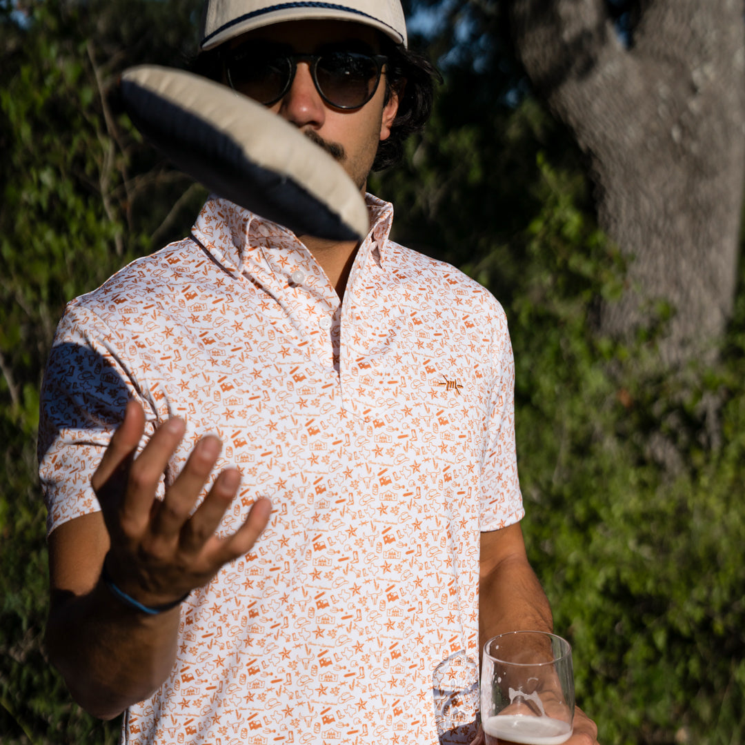Traditions Polo - Texas Icons Burnt Orange – Texas Standard