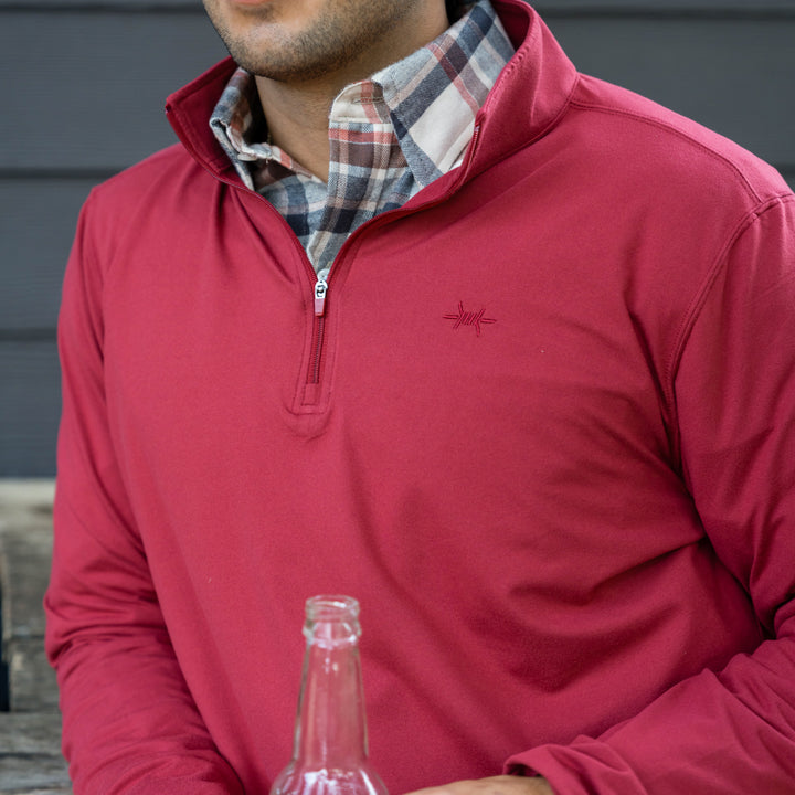 Performance Hybrid Quarter Zip - Chiltepin