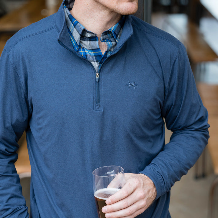 Performance Hybrid Quarter Zip - Republic Navy