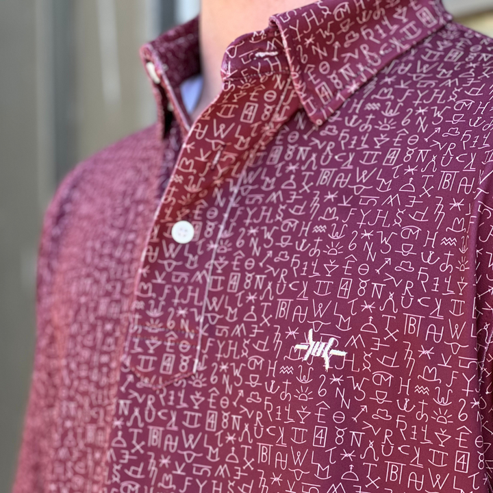 Chisholm Traditions Polo - Maroon