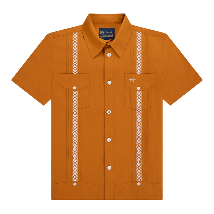 Guayabera Libre Kids - Burnt Orange