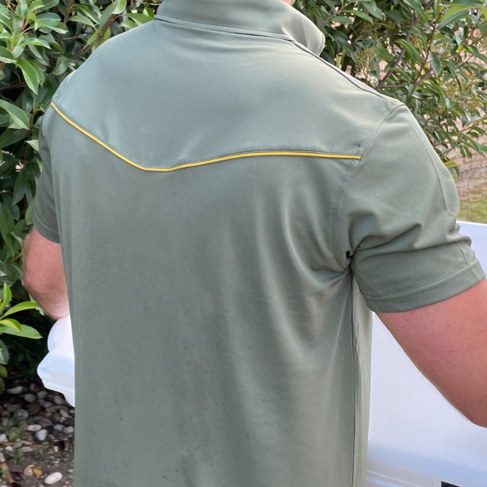 Lariat Western Polo - Agave Green – Texas Standard