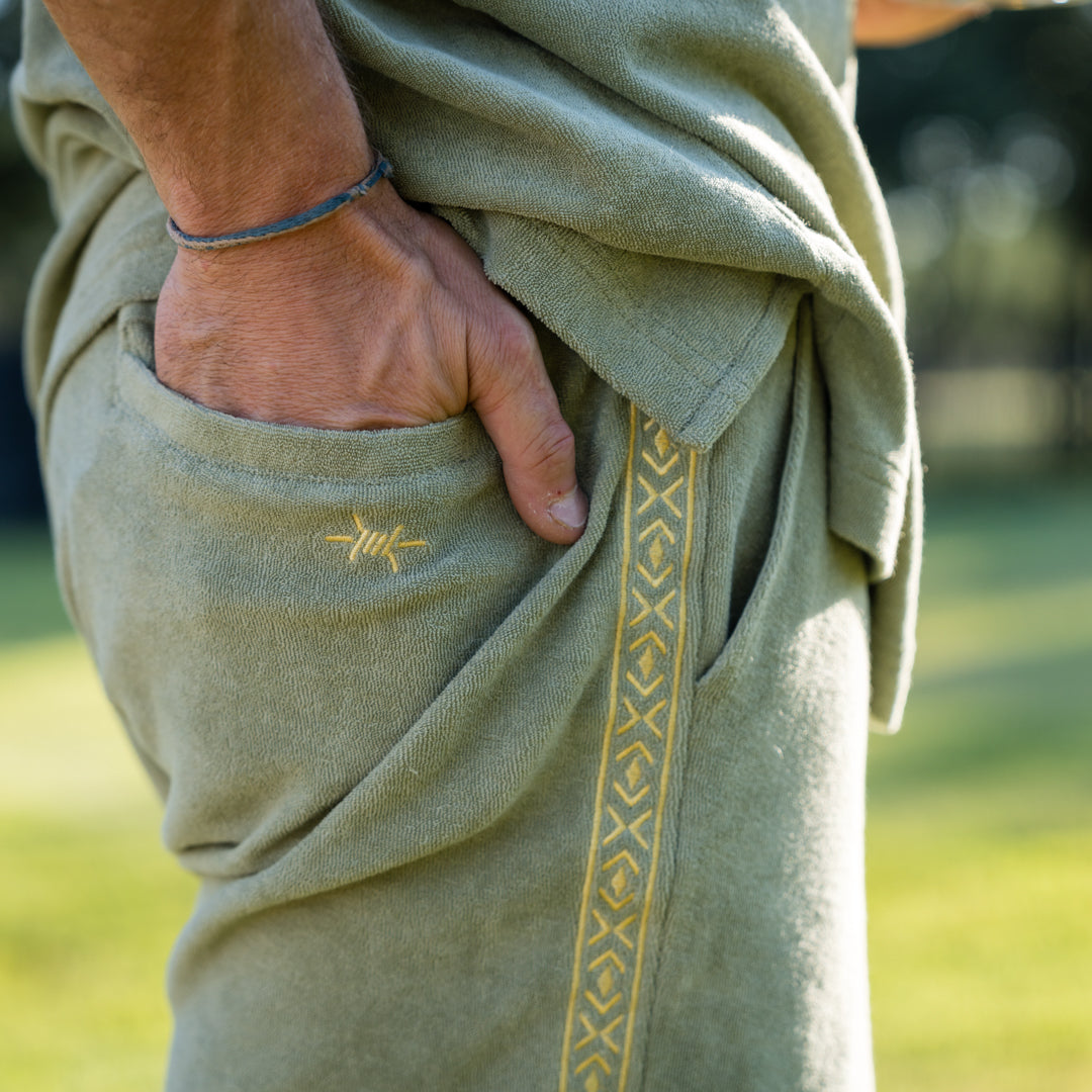 Terlingua Terry Cloth Short - Agave Green