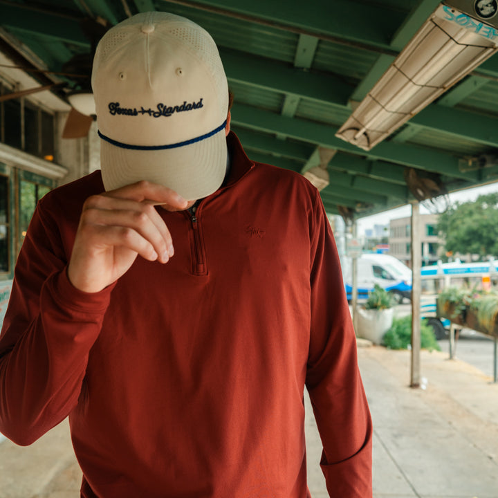 Performance Hybrid Quarter Zip - Chiltepin