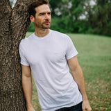 Performance Hybrid Tee - Heather White - Texas Standard
