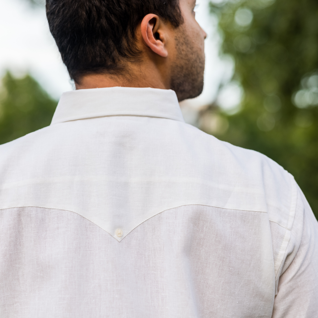 Tejas Guayabera - Burnt Orange