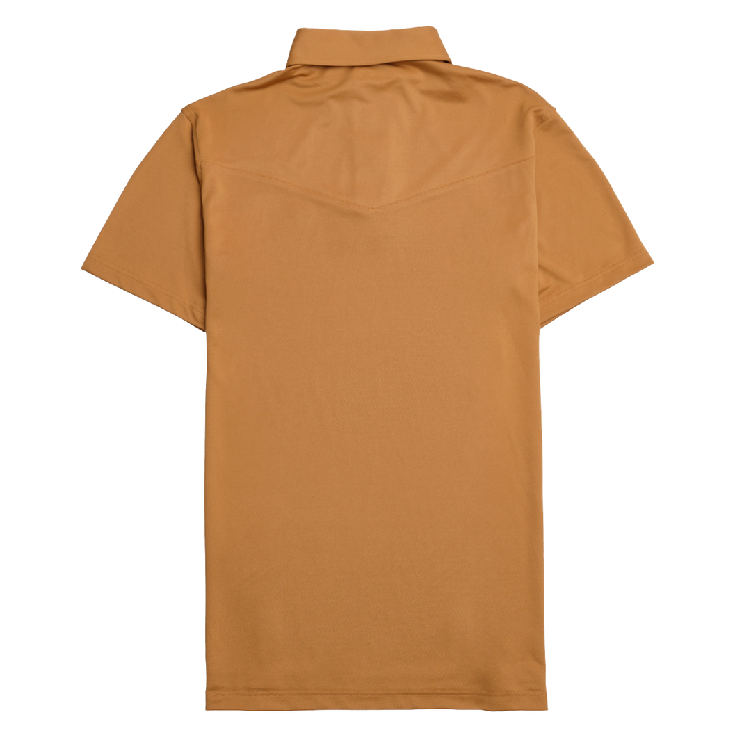 Modern Western Polo - Burnt Orange