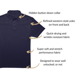 Modern Western Polo - Republic Navy