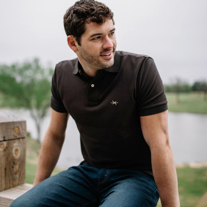 Standard Polo - Pecan Brown - Texas Standard