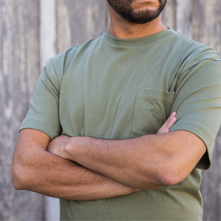 Standard Pocket Tee -  Agave Green