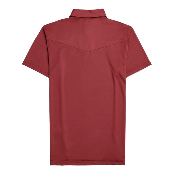 Modern Western Polo - Maroon