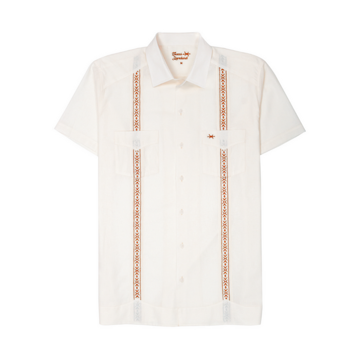 Tejas Guayabera - Burnt Orange