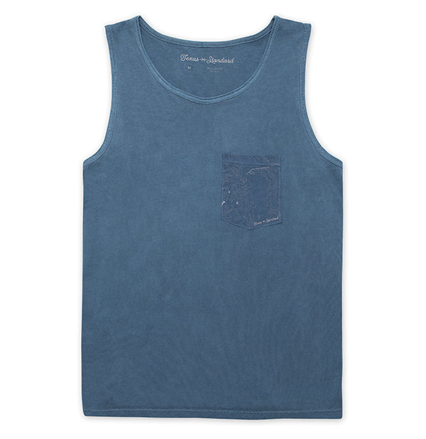 Topo Pocket Tank -  Heron Blue