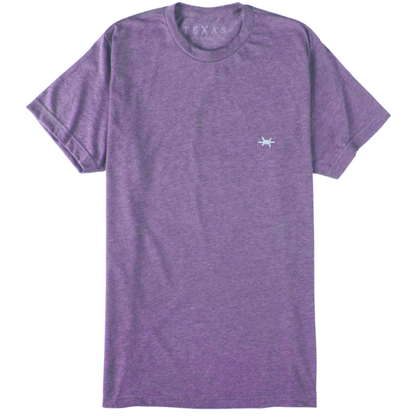Performance Hybrid Tee - Heather Purple