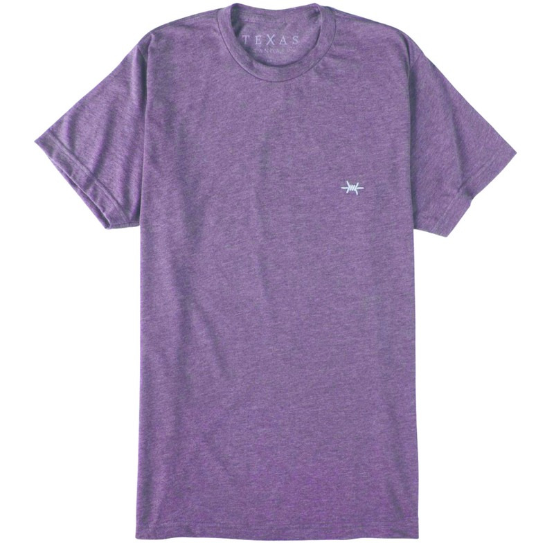 Performance Hybrid Tee - Heather Purple