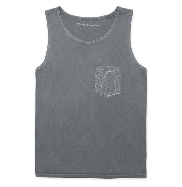 Topo Pocket Tank -  Mockingbird Gray