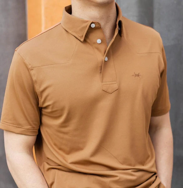 Modern Western Polo - Burnt Orange